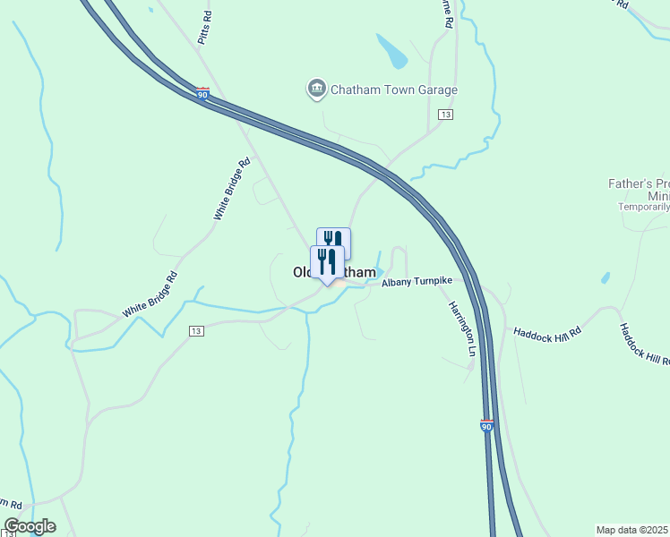 map of restaurants, bars, coffee shops, grocery stores, and more near in Old Chatham
