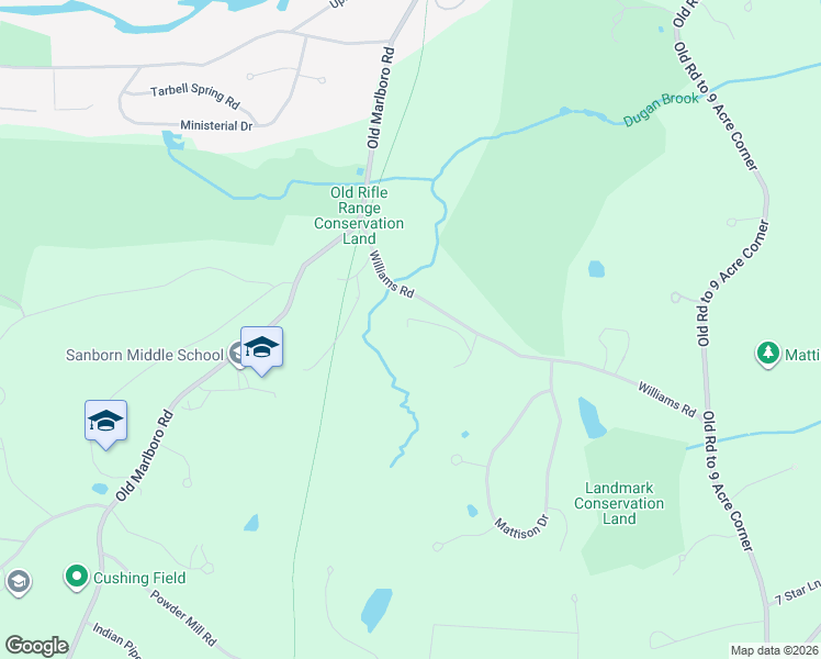 map of restaurants, bars, coffee shops, grocery stores, and more near 124 Williams Road in Concord