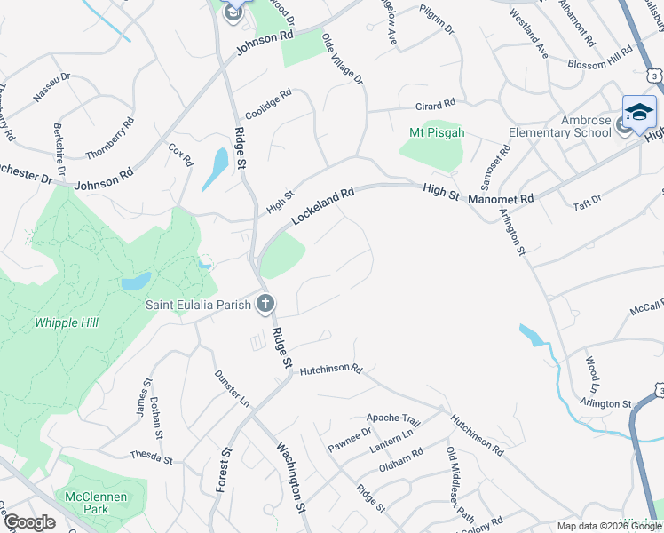 map of restaurants, bars, coffee shops, grocery stores, and more near 11 Plymouth Road in Winchester