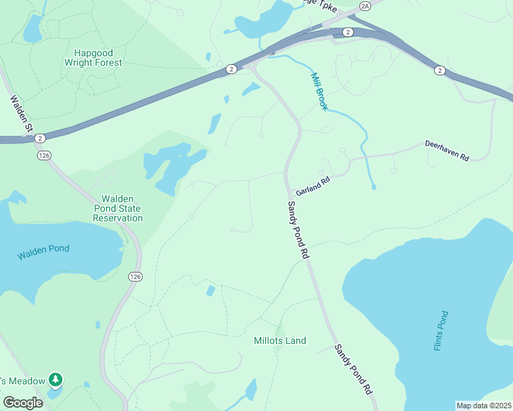 map of restaurants, bars, coffee shops, grocery stores, and more near 8 Deer Run Road in Lincoln