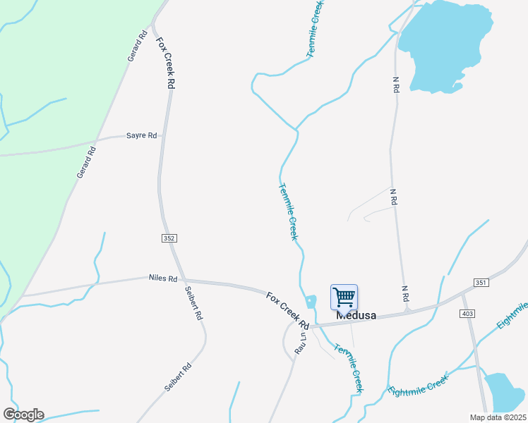 map of restaurants, bars, coffee shops, grocery stores, and more near in Medusa