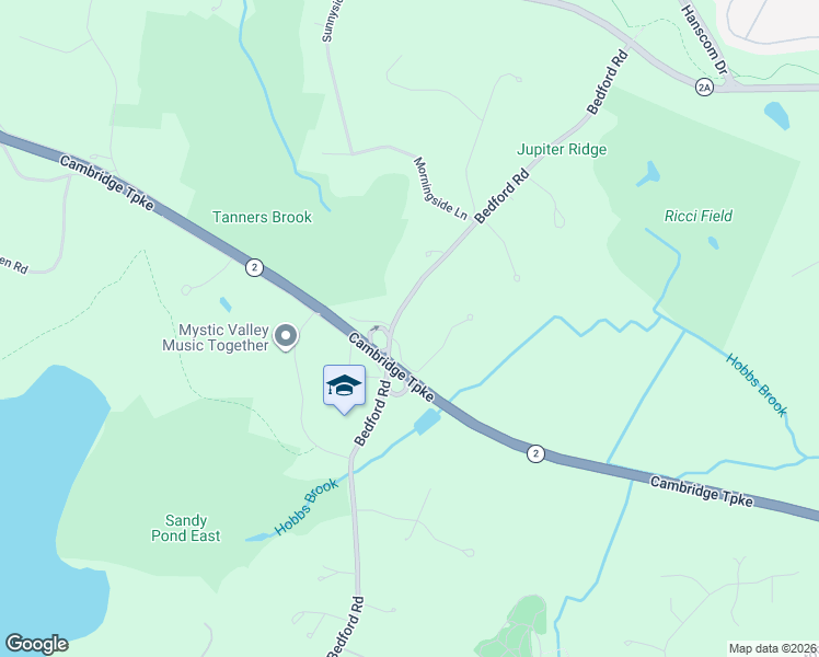 map of restaurants, bars, coffee shops, grocery stores, and more near 4 Juniper Ridge Road in Lincoln