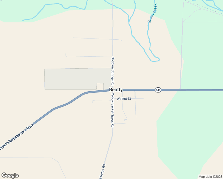 map of restaurants, bars, coffee shops, grocery stores, and more near 24110 Godowa Springs Road in Beatty