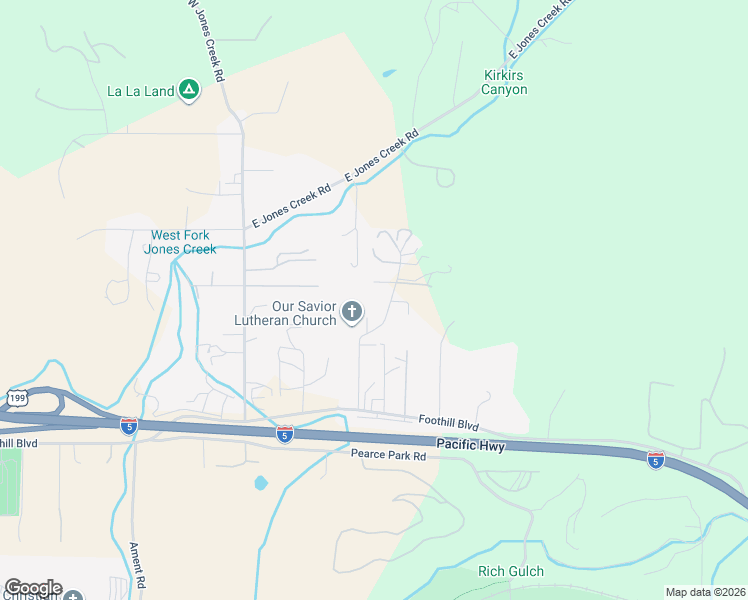 map of restaurants, bars, coffee shops, grocery stores, and more near 396 Buysman Way in Grants Pass