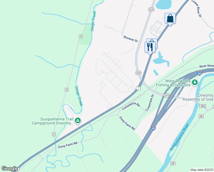 map of restaurants, bars, coffee shops, grocery stores, and more near 2 Roberts Way in West End