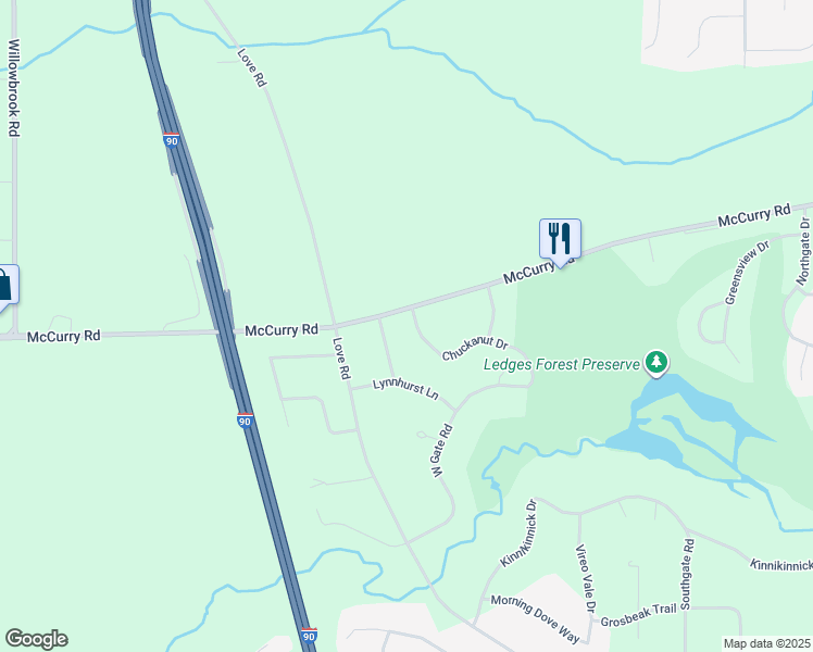 map of restaurants, bars, coffee shops, grocery stores, and more near 12564 Chuckanut Drive in Roscoe