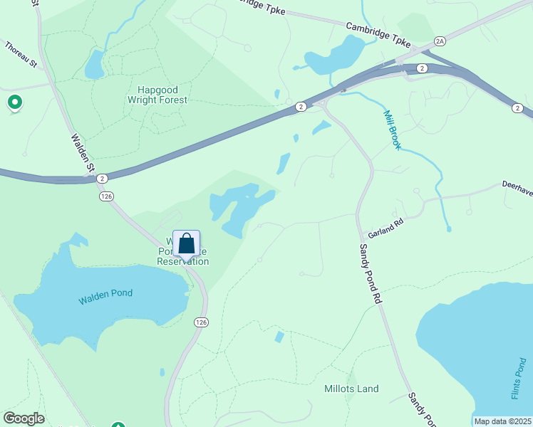 map of restaurants, bars, coffee shops, grocery stores, and more near 2A Pheasant Lane in Lincoln