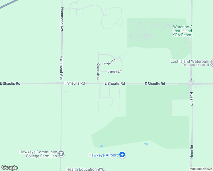 map of restaurants, bars, coffee shops, grocery stores, and more near 5006 Mercedes Bend in Waterloo