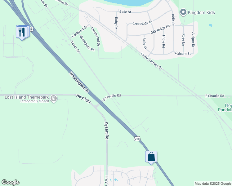 map of restaurants, bars, coffee shops, grocery stores, and more near 3045 East Shaulis Road in Waterloo