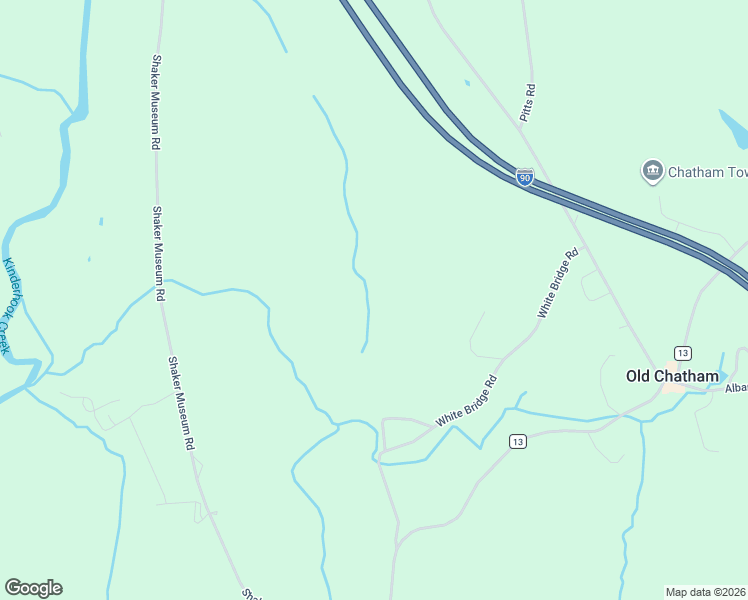 map of restaurants, bars, coffee shops, grocery stores, and more near 47 White Bridge Road in Old Chatham