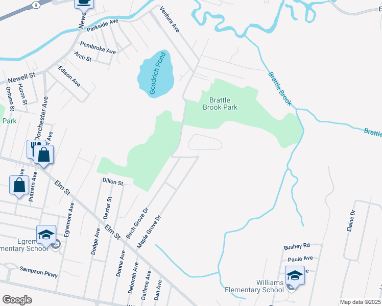 map of restaurants, bars, coffee shops, grocery stores, and more near 20-98 Kathy Way in Pittsfield