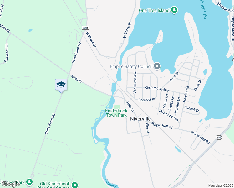 map of restaurants, bars, coffee shops, grocery stores, and more near 112 Lake Street in Niverville