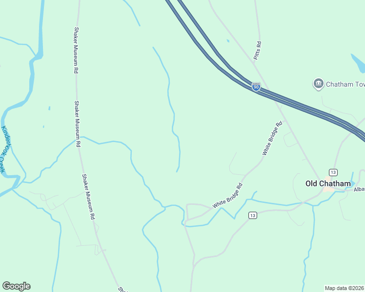 map of restaurants, bars, coffee shops, grocery stores, and more near 47 White Bridge Road in Old Chatham