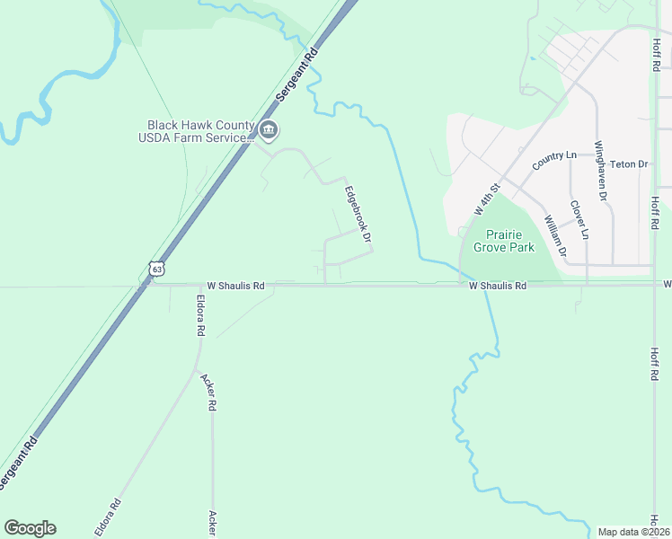 map of restaurants, bars, coffee shops, grocery stores, and more near 2719 Prescotts Drive in Waterloo