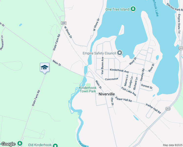 map of restaurants, bars, coffee shops, grocery stores, and more near 112 Lake Street in Niverville