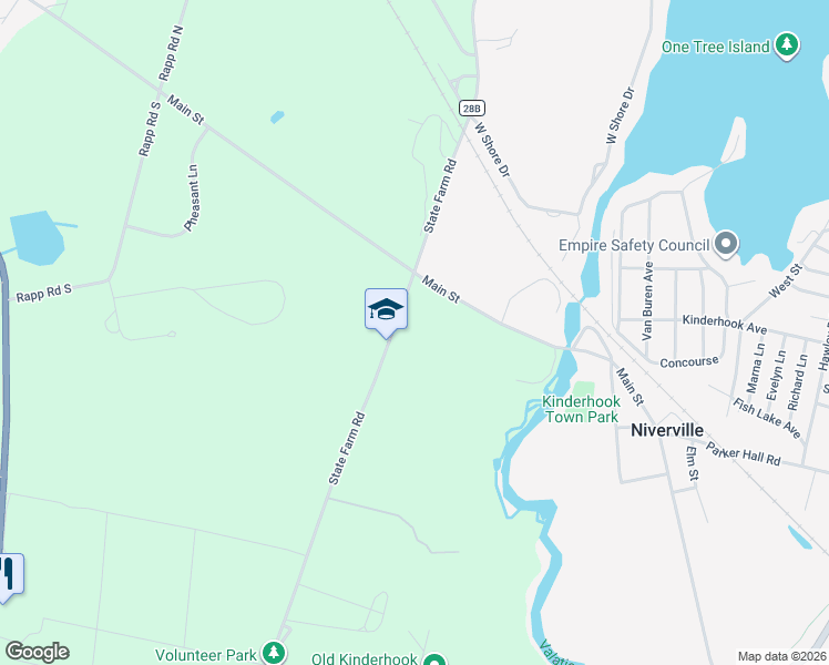 map of restaurants, bars, coffee shops, grocery stores, and more near 336 State Farm Rd in Valatie