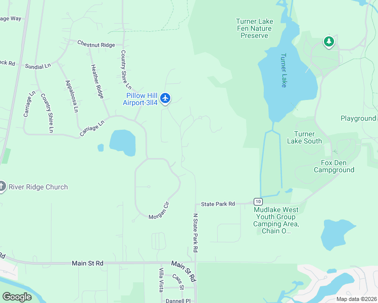 map of restaurants, bars, coffee shops, grocery stores, and more near 8004 North Pillow Hill Road in Spring Grove
