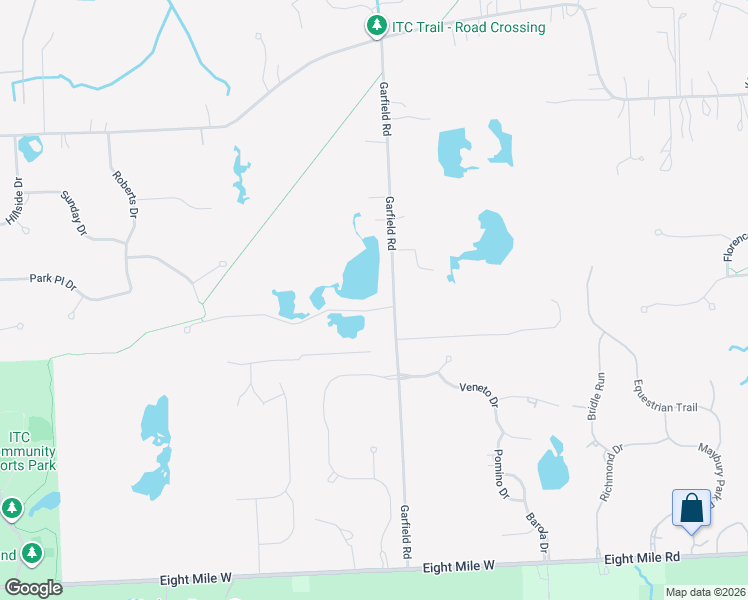map of restaurants, bars, coffee shops, grocery stores, and more near 49450 Deer Run in Northville