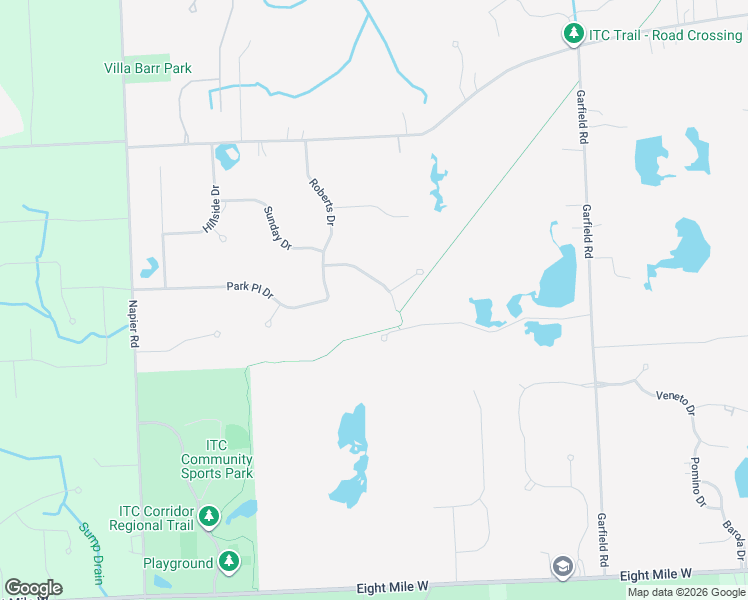 map of restaurants, bars, coffee shops, grocery stores, and more near 50751 Applebrooke Drive in Northville