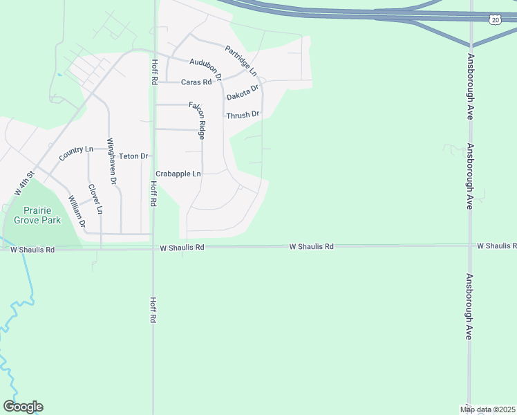 map of restaurants, bars, coffee shops, grocery stores, and more near 1500 Audubon Drive in Waterloo