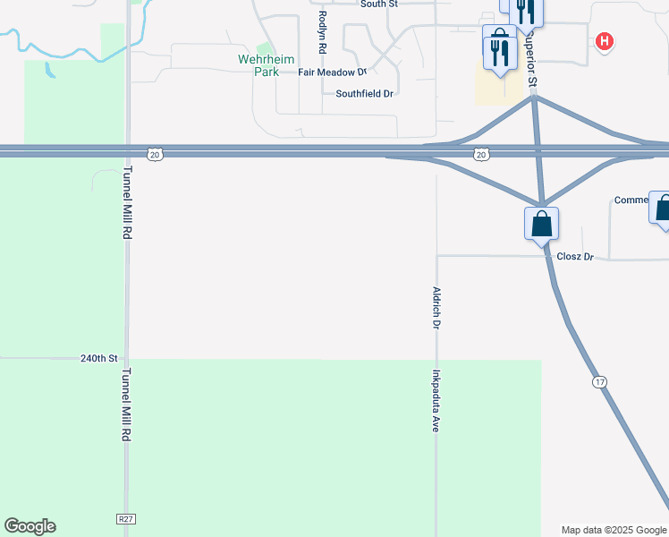 map of restaurants, bars, coffee shops, grocery stores, and more near in Webster City
