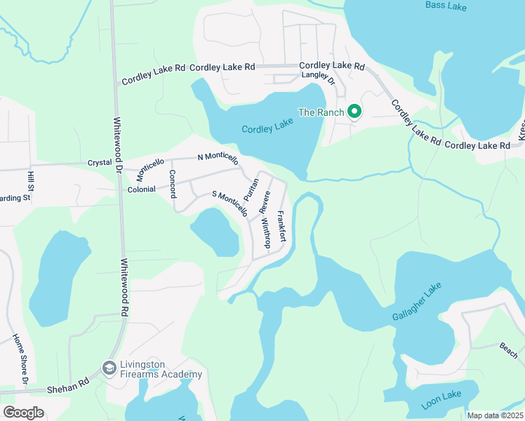 map of restaurants, bars, coffee shops, grocery stores, and more near 10695 Revere in Pinckney
