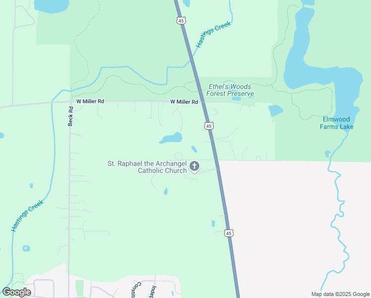 map of restaurants, bars, coffee shops, grocery stores, and more near 40058 U.S. 45 in Lake Villa