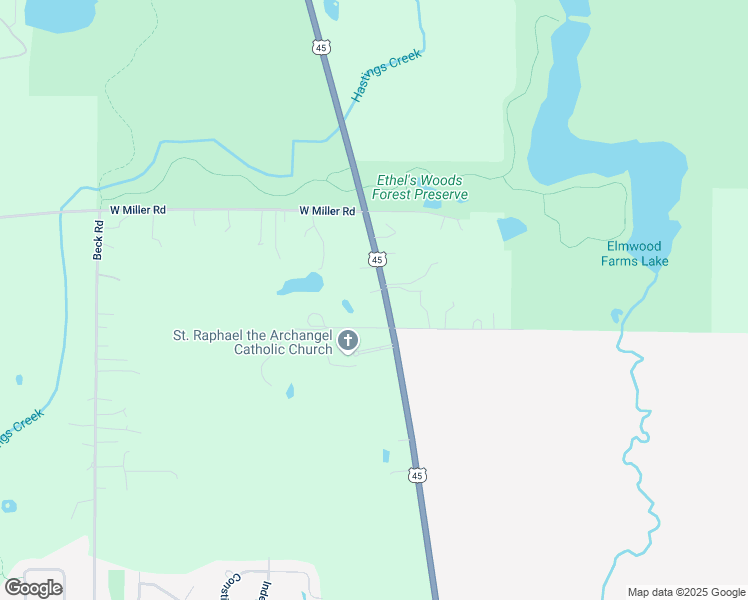 map of restaurants, bars, coffee shops, grocery stores, and more near 40058 U.S. 45 in Lake Villa