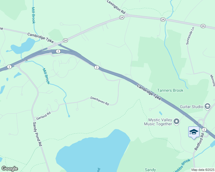 map of restaurants, bars, coffee shops, grocery stores, and more near 16 Old Cambridge Turnpike in Lincoln