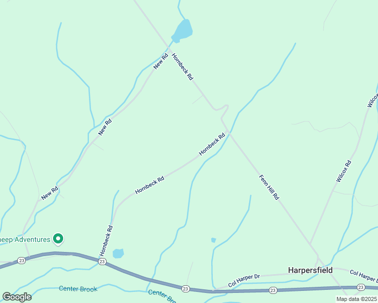 map of restaurants, bars, coffee shops, grocery stores, and more near 659 Hornbeck Road in Harpersfield