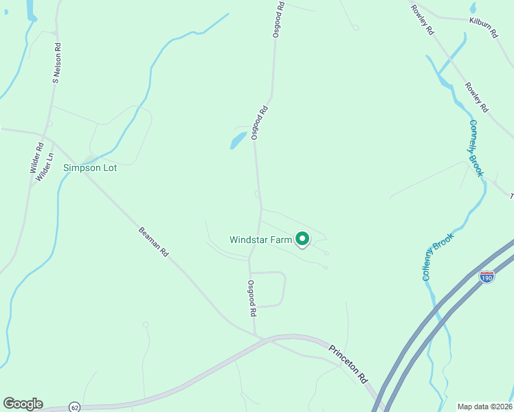 map of restaurants, bars, coffee shops, grocery stores, and more near 33 Osgood Road in Sterling