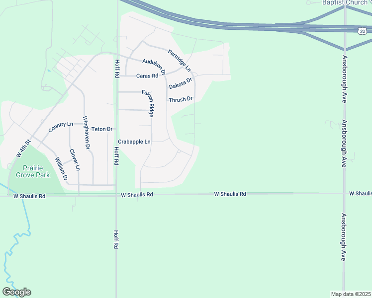 map of restaurants, bars, coffee shops, grocery stores, and more near 1500 Audubon Drive in Waterloo