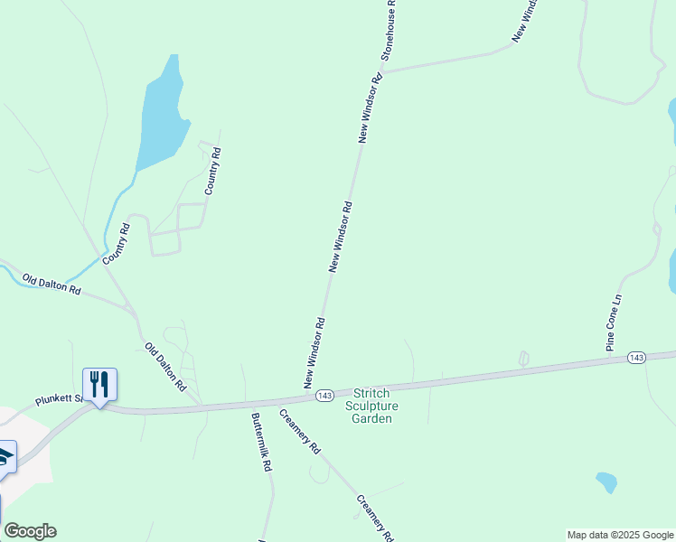 map of restaurants, bars, coffee shops, grocery stores, and more near 170 New Windsor Road in Hinsdale
