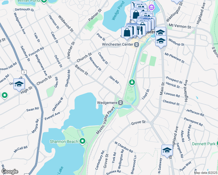 53 Bacon Street, Winchester MA Walk Score