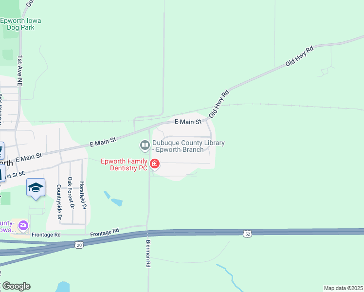 map of restaurants, bars, coffee shops, grocery stores, and more near 621 Baja Dr in Epworth