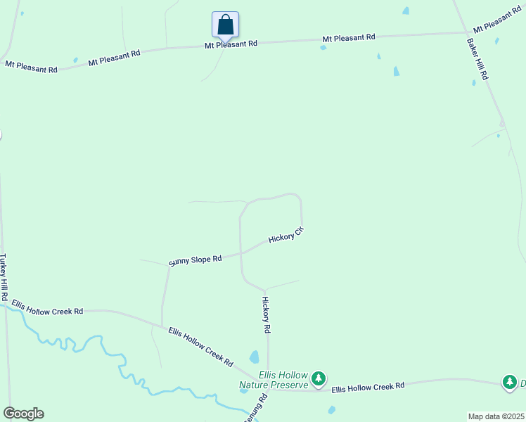 map of restaurants, bars, coffee shops, grocery stores, and more near 40 Hickory Cir in Ithaca