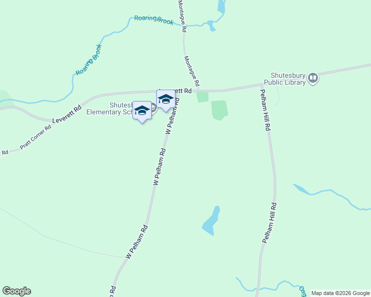 map of restaurants, bars, coffee shops, grocery stores, and more near 48 W Pelham Rd in Shutesbury
