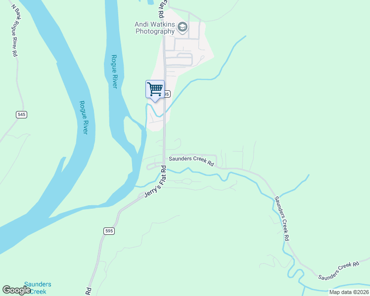 map of restaurants, bars, coffee shops, grocery stores, and more near 95634 Jerry's Flat Road in Gold Beach