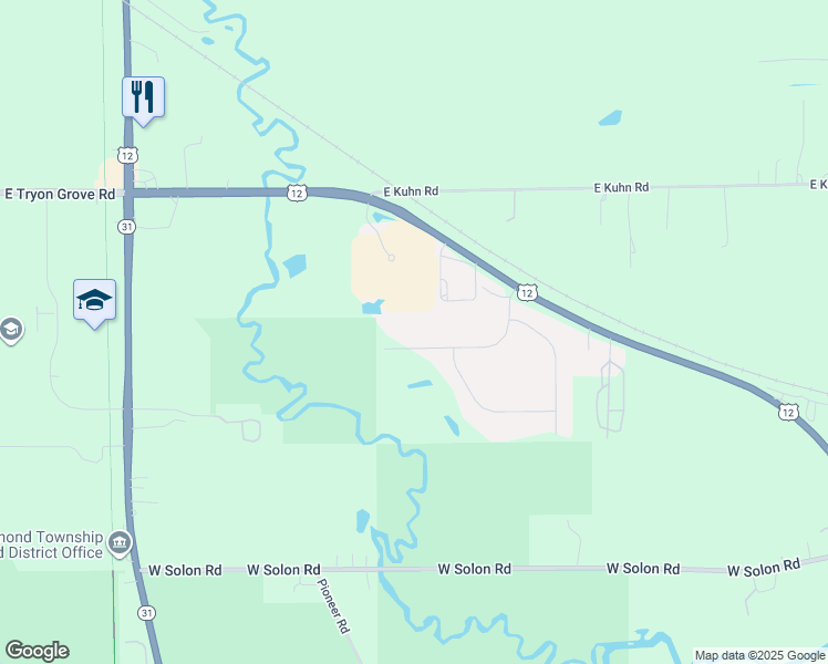 map of restaurants, bars, coffee shops, grocery stores, and more near 5006 Macwood Drive in Richmond