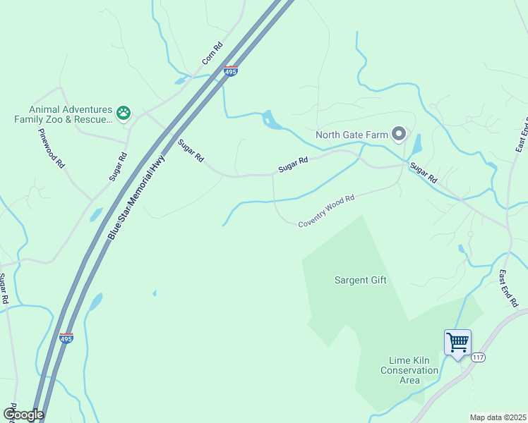 map of restaurants, bars, coffee shops, grocery stores, and more near 111 Coventry Wood Road in Bolton