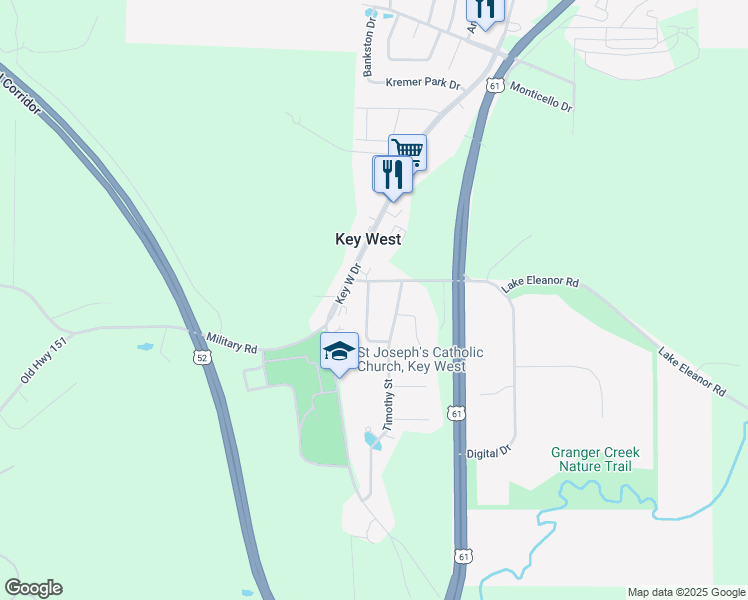 map of restaurants, bars, coffee shops, grocery stores, and more near 10484 Saint Joseph Drive in Dubuque