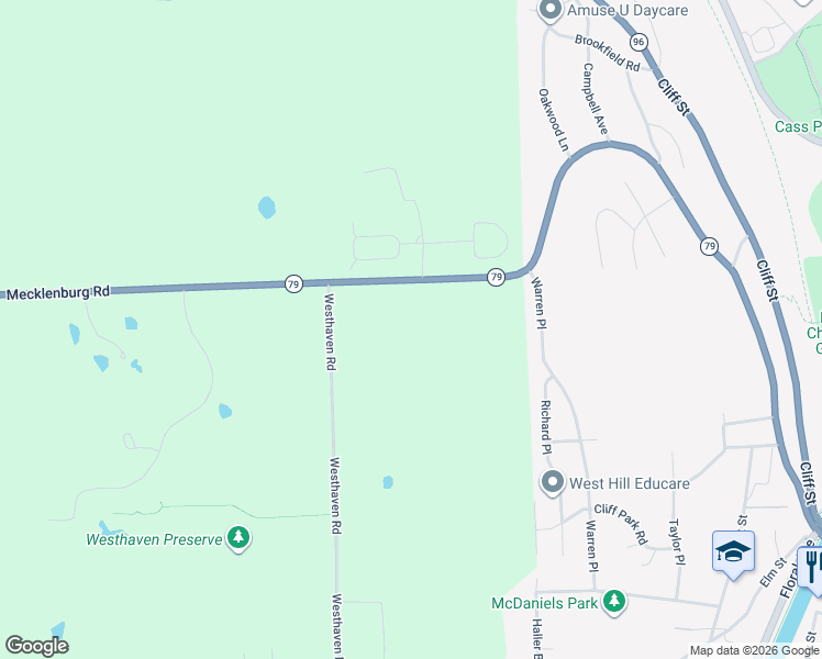 map of restaurants, bars, coffee shops, grocery stores, and more near 1219 Mecklenburg Road in Ithaca