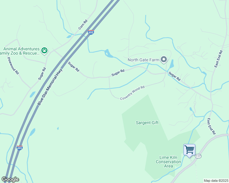 map of restaurants, bars, coffee shops, grocery stores, and more near 111 Coventry Wood Road in Bolton