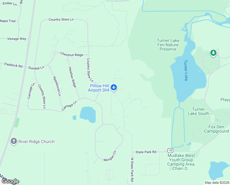 map of restaurants, bars, coffee shops, grocery stores, and more near 8001 North Pillow Hill Road in Spring Grove
