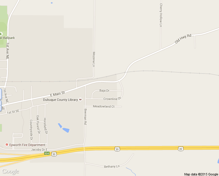 map of restaurants, bars, coffee shops, grocery stores, and more near 621 Baja Dr in Epworth