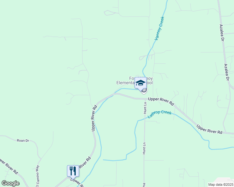 map of restaurants, bars, coffee shops, grocery stores, and more near 5250 Upper River Road in Grants Pass
