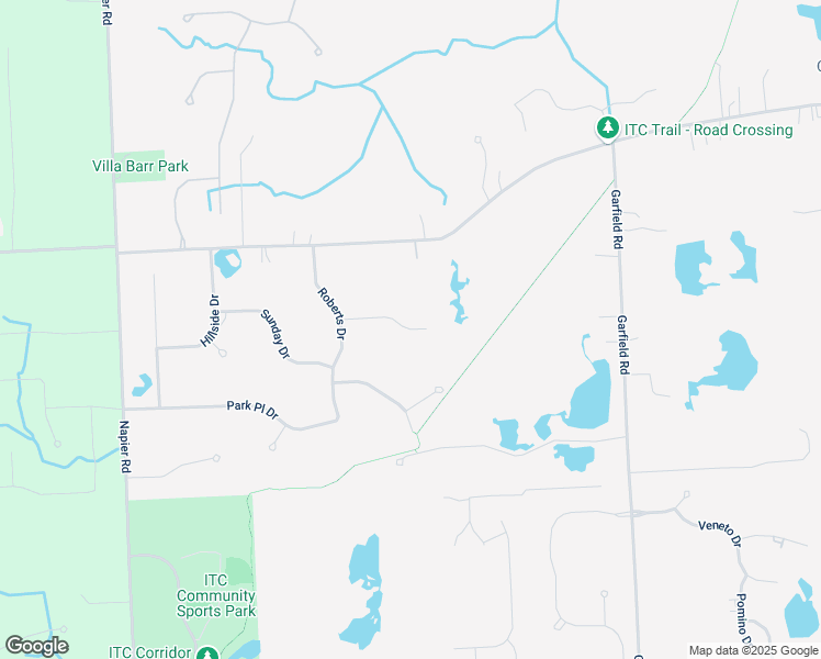 map of restaurants, bars, coffee shops, grocery stores, and more near 50365 Boardwalk Avenue in Northville