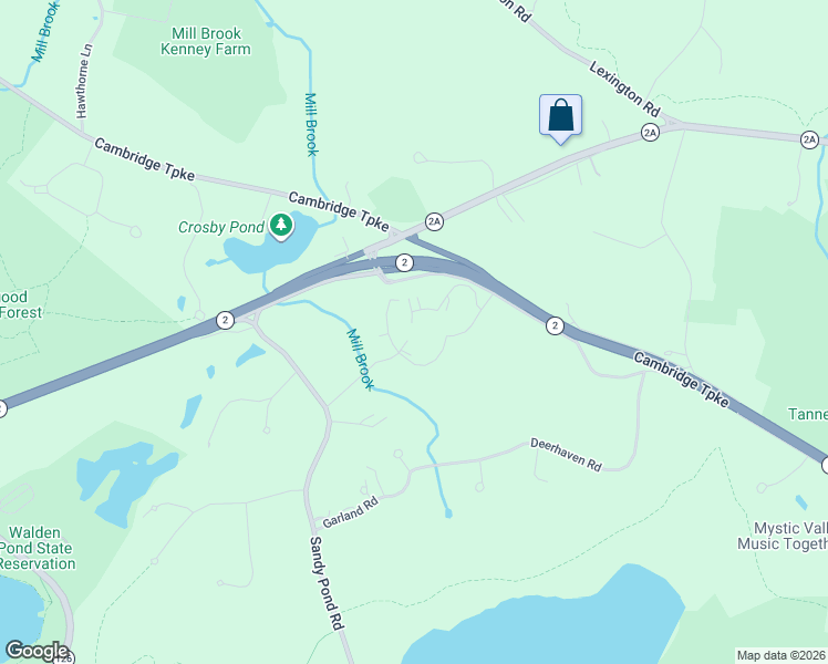 map of restaurants, bars, coffee shops, grocery stores, and more near 21 Harvest Circle in Lincoln