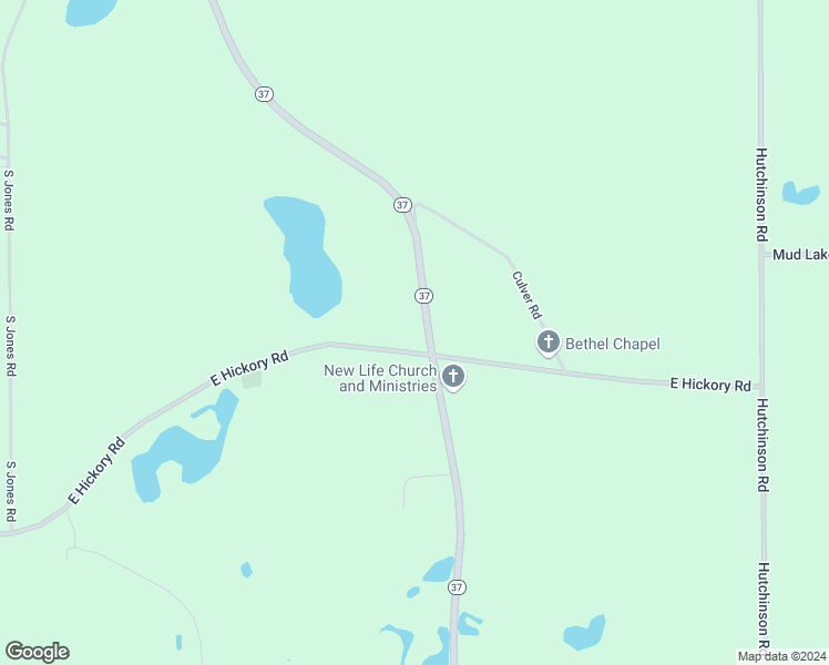 map of restaurants, bars, coffee shops, grocery stores, and more near 2300 East Hickory Road in Battle Creek