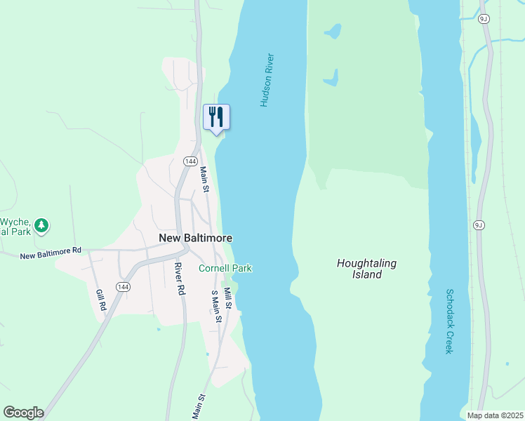 map of restaurants, bars, coffee shops, grocery stores, and more near in New Baltimore